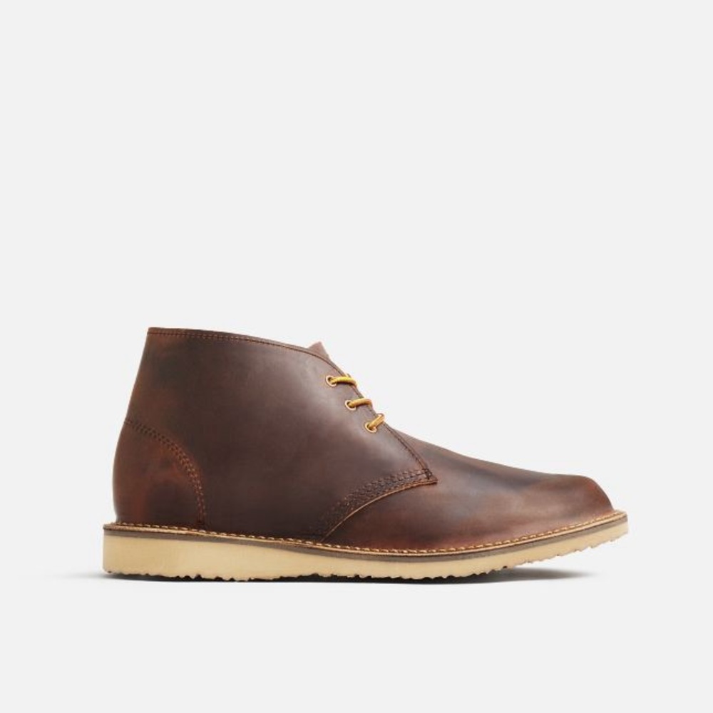 Red Wing Brown Leather Chukka Boots